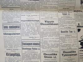 Kuluttajain Lehti 1936 nr 15-16, &quot;Moskova&quot;-kortti edistysmielistä osuuskauppaa vastaan, OTK puvut, Singapore - ihmistyyppejä ja muotia, Suomalaisesta aapeluksesta...