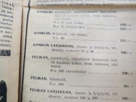 Kuluttajain Lehti 1936 nr 15-16, &quot;Moskova&quot;-kortti edistysmielistä osuuskauppaa vastaan, OTK puvut, Singapore - ihmistyyppejä ja muotia, Suomalaisesta aapeluksesta...