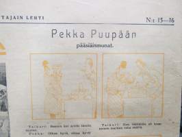 Kuluttajain Lehti 1936 nr 15-16, &quot;Moskova&quot;-kortti edistysmielistä osuuskauppaa vastaan, OTK puvut, Singapore - ihmistyyppejä ja muotia, Suomalaisesta aapeluksesta...