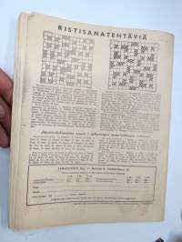Jännityslukemisto 1942 nr 2, keskiaukeamalla &quot;Iskevä Salama - Flash Gordon&quot;, etulehdellä &quot;Pantterityttö&quot;, takasivulla Matti ja Reima -sarjakuvat, Marton Taiga, ym.