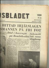 Huvudstadsbladet     27. 4.  1959