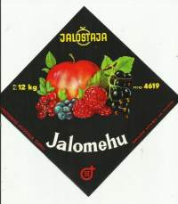 Jalomehu   -  tuote-etiketti 16x16 cm