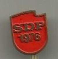 SDP  1976 - neulamerkki  rintamerkki