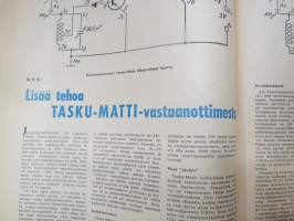 Taitaja 1962 nr 1 - &quot;Zero&quot;, Akustiikka levyjen kiinnitys, Kumimoottorilennokki &quot;TI&quot; Mikojan E-66, Moottorikelkan pienoismalli, vauvan kantokassi, Kenkien