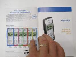 Nokia 1100 matkapuhelin / kännykkä -käyttöohjekirja