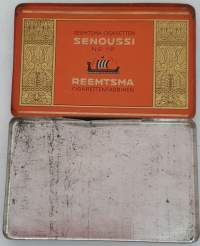 Senoussi - Reemtsma cigaretten -tupakka, tyhjä peltirasia,12 tupakalle.