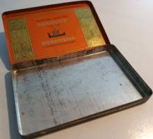 Senoussi - Reemtsma cigaretten -tupakka, tyhjä peltirasia,12 tupakalle.