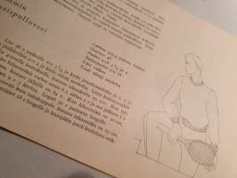 Eeva Tädin neule mallit III, naisten ja miesten malleja, 1951.