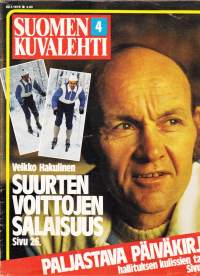 Suomen Kuvalehti 23.1.1976 N:o 4. Veikko Hakulinen suurten voittojen salaisuus;Jörn Donner kertoo Bergman-filmistään;Hallituksen kulissien takaa