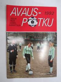 Avauspotku 1992 - Reilun pelin äänenkannattaja, Turun Erotuomarikerhon (jalkapallo) vuosijulkaisu