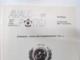 Avauspotku 1988 - Reilun pelin äänenkannattaja, Turun Erotuomarikerho (jalkapallo) vuosijulkaisu