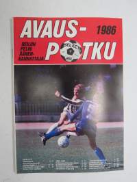 Avauspotku 1986 - Reilun pelin äänenkannattaja, Turun Erotuomarikerho (jalkapallo) vuosijulkaisu