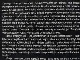 Tekstejä viran ja viisauden vuosikymmeniltä