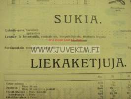 Harjoja, liekaketjuja -Agros Oy myyntiesite