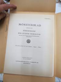 Mönsterblad kartong 4 - Prydnadsvävar: Kuddar, löpare, dukar -käsityömalleja