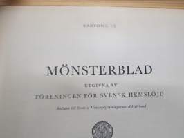 Mönsterblad kartong 12 - Linnevävnader -käsityömalleja