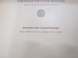 Mönsterblad kartong 12 - Linnevävnader -käsityömalleja