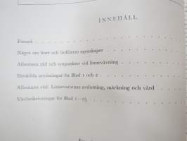 Mönsterblad kartong 12 - Linnevävnader -käsityömalleja