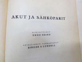 Akut ja sähköparit - Kansanvalistusseuran kirjeopiston opetuskirjeet sidottuna, perusteellista tietoa v. 1954