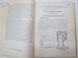 Polttomoottorit - Hermodin Kirjeopiston kurssi - suomentanut ja Suomen oloihin sovittanut O. Kurki-Suonio- Kansanvalistusseuran kirjeopiston opetuskirjeet  sidottuna