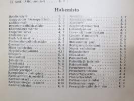 Auton koneistot - Hermodin Kirjeopiston kurssi - suomentanut ja Suomen oloihin sovittanut Lauri Rousi - Kansanvalistusseuran kirjeopiston opetuskirjeet  sidottuna