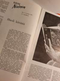 Uusi Nainen n:o 9 syyskuu 1957. Suomen Naisten Demokraattisen Liiton kuukausijulkaisu.