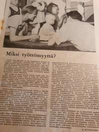 Uusi Nainen n:o 1 tammikuu 1957. Suomen Naisten Demokraattisen Liiton kuukausijulkaisu.
