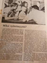 Uusi Nainen n:o 1 tammikuu 1957. Suomen Naisten Demokraattisen Liiton kuukausijulkaisu.