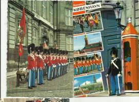 Tanskan vartiosotilaita - kulkenut      sotilaspostikortti