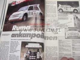 Vauhdin maailma 1986 nr 8 -mm. MG Metro 6R4 klubiversio, Stuart Tanner puhuu, Projekti-Volvo valmistuu Formula 1 Paul Richard Ranska ja USA Detroit, V8 kula, Vene