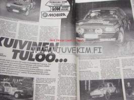 Vauhdin maailma 1986 nr 7 -mm. Le Mans 24h, Rata SM/PM, Vene F4, VW 240 &quot;replica wiik&quot;, Tallinan ralli, Formula 1 Belgia, Ford fiesta 1.4 ja Saab 9000i, Kawa 500
