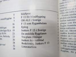 Flyghistorisk revy 1992 - Junkers F 13 det första trafikflygplanet i Sverige