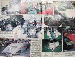 Vauhdin Maailma 1981 nr 3 -mm. Chevrolet Corvette 427 killer-vette, Kolmipyörä-Guzzi, Hod Rod maalaus flake ja candy, Satakunta ralli, 49. Monte Carlo Rallye, KTM