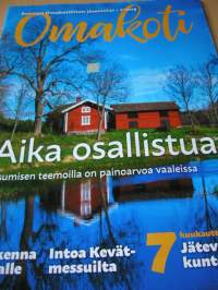 omakoti.suomen omakotiliiton jäsenlehti. nr 1  2019  vakitan tarjous helposti paketti. ..S ja  M KOKO   19x36 x60 cm paino 35kg  POSTIMAKSU  5e.