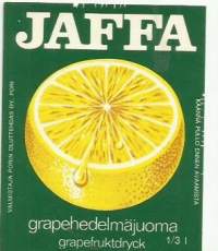 Jaffa Grapehedelmäjuoma    juomaetiketti
