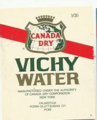 Canada Dry Vichy Water    juomaetiketti