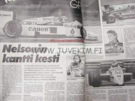 Vauhdin maailma 1986 nr 4 -mm. Formula 1 Brasilia kauden avajaiset, Ralli MM Portugal, INDY Chevy turbo F1 86, MM-jääspeedway, Formula 4BMW 325i 4-veto, Tukholman