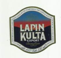 Lapin Kulta Export Strong Lager  -  olutetiketti