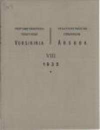 Yksityismetsänhoitajayhdistyksen vuosikirja.VIII  1935Rinnakkaisnimeke:Privatforstmästarföreningens årsbok.