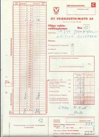 Veikkaustoimisto Oy 1965 - firmalomake