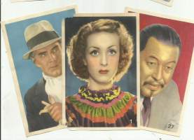 Ernst Eklund, Danieööe Darrieux, Warner Olandkeräilykuva 1937  yht 3 kpl