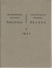 Yksityismetsänhoitajayhdistyksen vuosikirja. X  1937Rinnakkaisnimeke:Privatforstmästarföreningens årsbok.