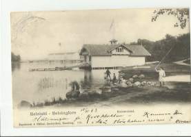 Helsinki Kaisaniemi   - paikkakuntapostikortti postikortti kulkenut 1903 merkki pois