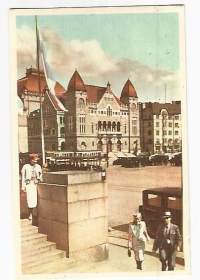 Helsinki Kansallisteatteri    - paikkakuntapostikortti  kulkenut 1946