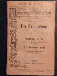 Opernbücher. 51. Band. Universal Bibliothek - 4323 - Der Troubadour