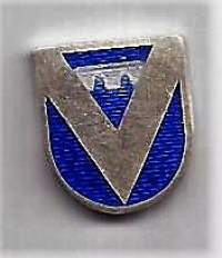 Vammala  vaakuna hopea/ emali 12 x10 mm