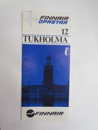 Finnair opastaa 12. Tukholma -kohde-esite -airline destination brochure / guide