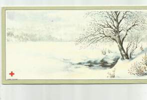Kimmo Pälikkö  talvimaisema - joulukortti taittokortti