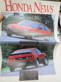 Honda News kevät / kesä 1984 - Honda CRX -asiakaslehti / myyntiesite