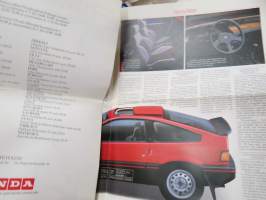 Honda News kevät / kesä 1984 - Honda CRX -asiakaslehti / myyntiesite